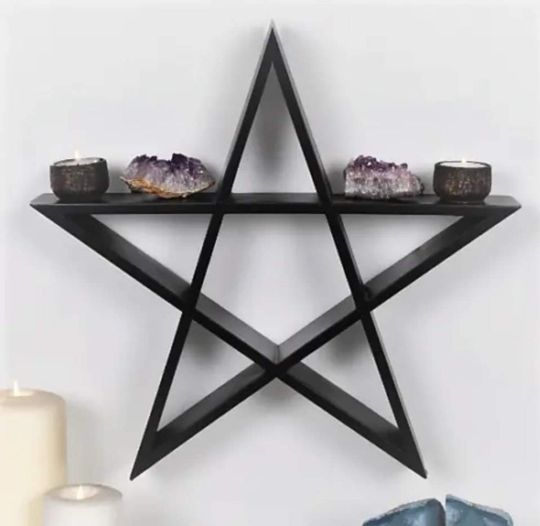 Pentagram Crystal Shelf